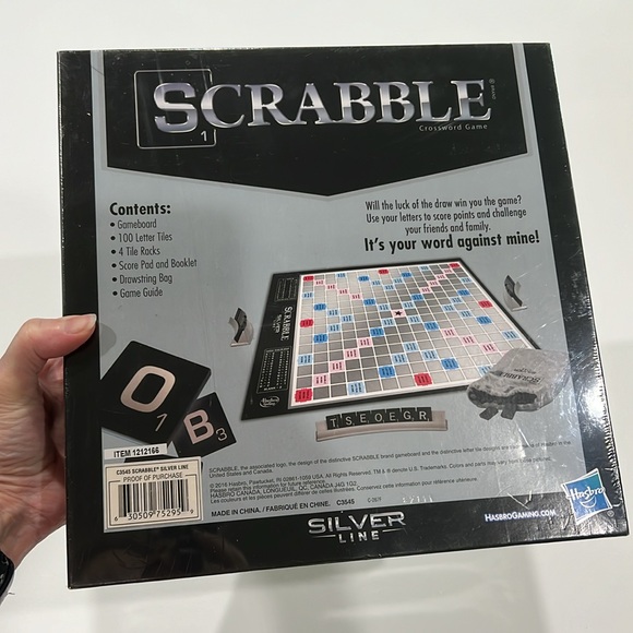 Hasbro Scrabble Game new in box - Silver Line Edition -unopened/sealed - Picture 3 of 9